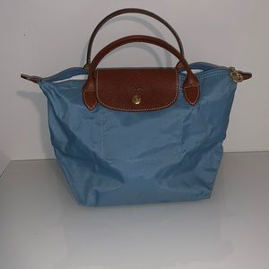Longchamp Le Pliage in powder blue